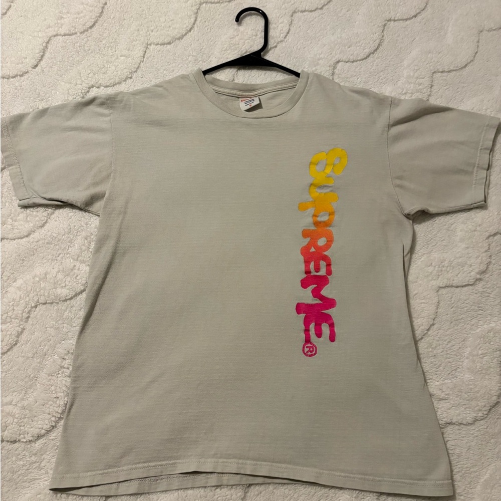 Vintage Supreme Lance Mountain Graffiti Beige Tee